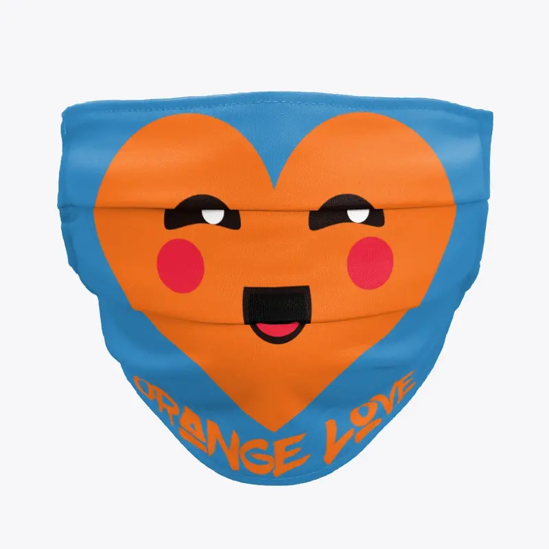 Orange Love Mask